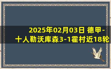 2025年02月03日 德甲-十人勒沃库森3-1霍村近18轮保持不败 仍落后拜仁6分居第二